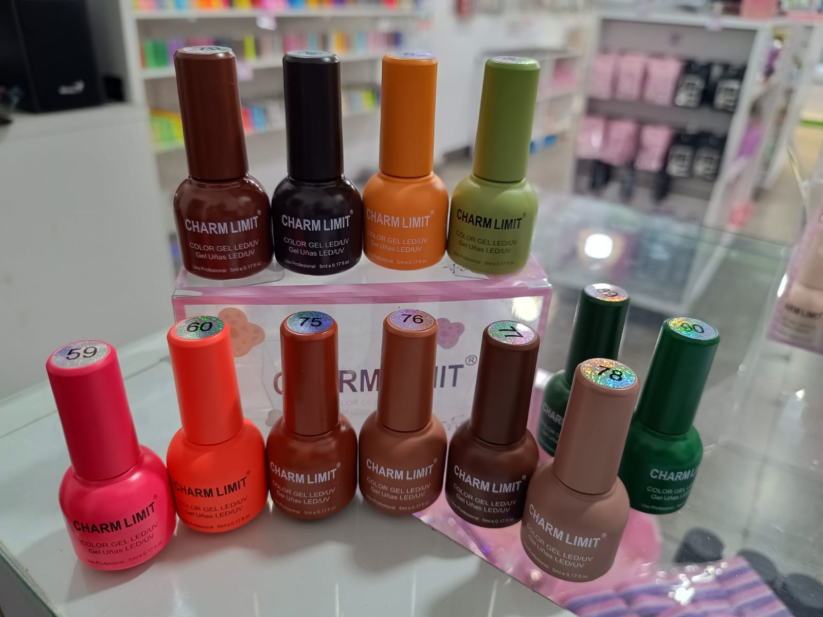 Esmaltes Semi Charm Limit 5ml X12 Aprobados Caja G Beauty Store