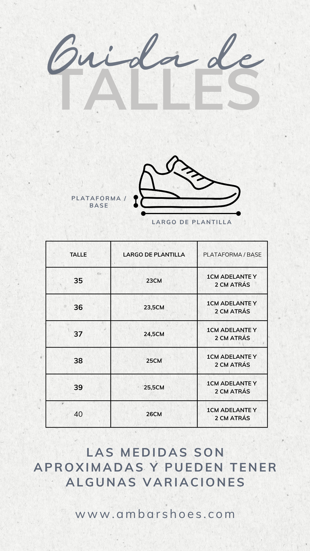 Medidas Samba Bl & Beige