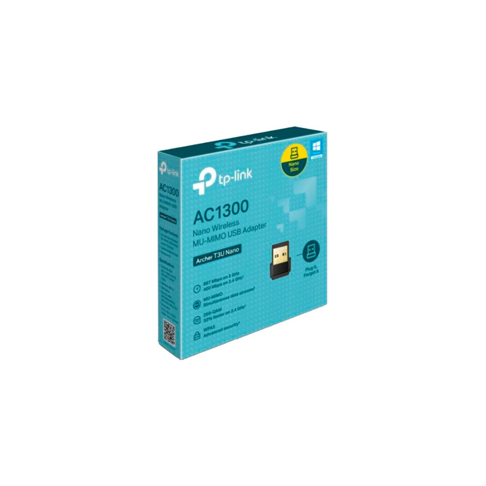 Adaptador WiFi USB Archer T3U Nano AC1300 Dual Band