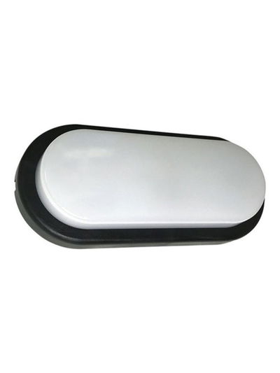 APLIQUE PARED INTERELEC LED 15W FRIO TORTUGA OVAL NEGRA