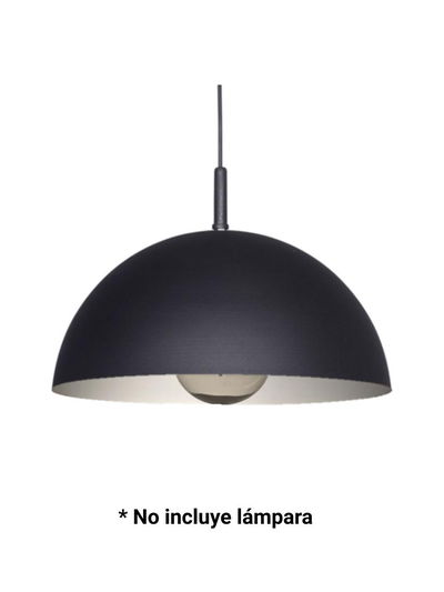 COLGANTE FAROLUZ M.ESFERA 1XE27 306/C 40CM EXT/INT NEG/BCO