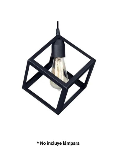 COLGANTE FERROLUX CUBO C-1007 NEGRO