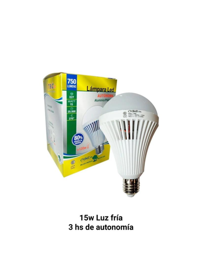 LAMPARA TBC LEDBULB AUTONOMA 15W E27 FRI 220V NO DIM#