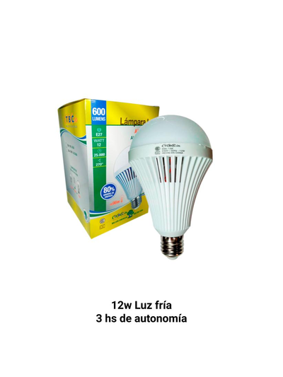 LAMPARA TBC LEDBULB AUTONOMA 12W E27 FRI 220V NO DIM#