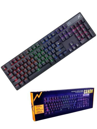 TECLADO GAMER NOGANET GANON RETROILUM.USB