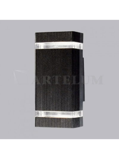 APLIQUE PARED ARTELUM ANKA DOBLE ALUMINIO NEGRO GU10 40039