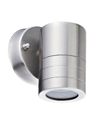 APLIQUE PARED TBC UNIDIRECCIONAL ACERO INOX.FIJO CILIN LUM6-A