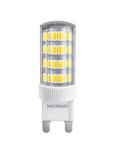 LAMPARA MACROLED LED BIPIN 220V 4.5W G9 CAL NODIM G9-4.5-WW