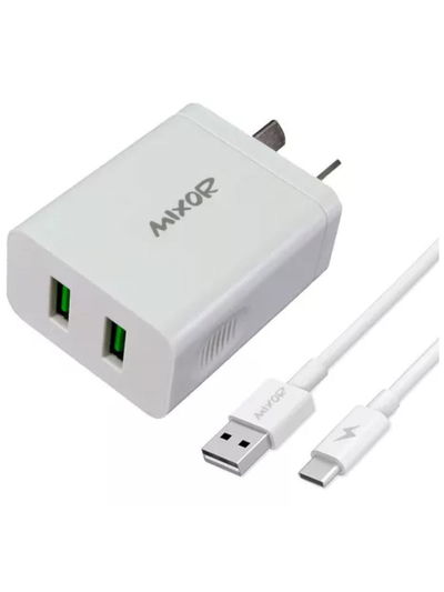 CARGADOR MIXOR TIPO C + 2 USB 4.4 AMP