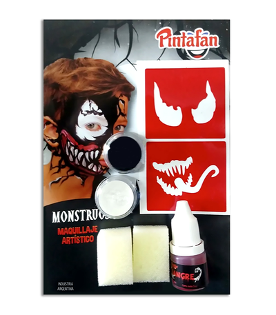 KIT POUCH MAQ MONSTRUOSO ARAÑA NEGRO