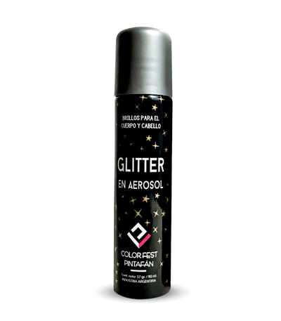 AEROSOL GLITER PLATA