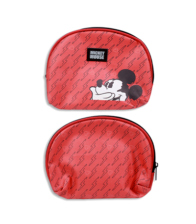 PORTACOSMETICO OVALADO ROJO MICKEY