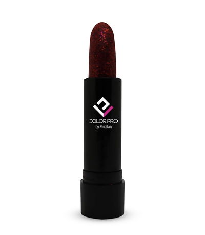 MAQ BARRA GLITTER EN BLISTER ROJO