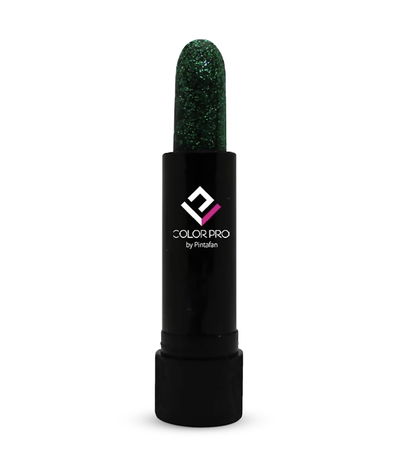 MAQ BARRA GLITTER EN BLISTER VERDE