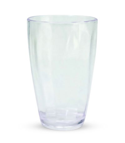 VASO FACETEADO TRASLUCIDO CRISTAL