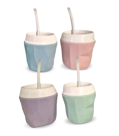 MATE FACETADO PASTEL S/ BOMBILLA