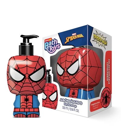 SPIDERMAN JABON LIQUIDO BATH TOY 300ML