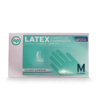 GUANTES DE LATEX -M- *100 UNID