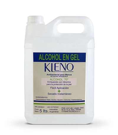 ALCOHOL EN GEL *5 LITROS KLENO