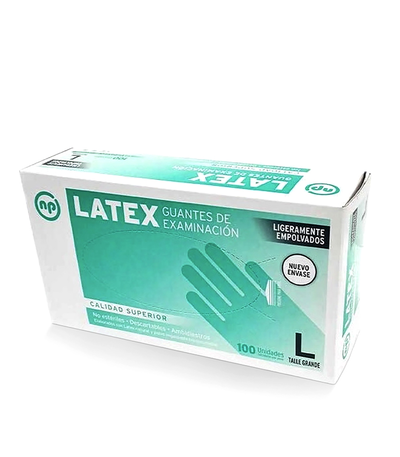 CAJA DE GUANTES DE LATEX *100U L