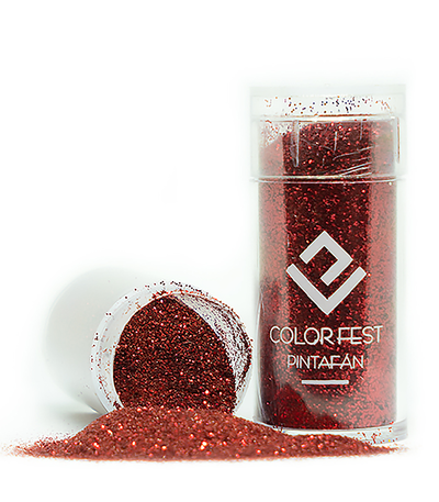 GLITTER *15 GRS METAL ROJO