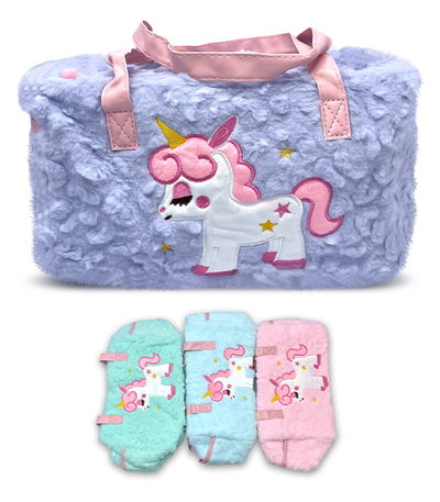 CARTERA PELUCHE UNICORNIO