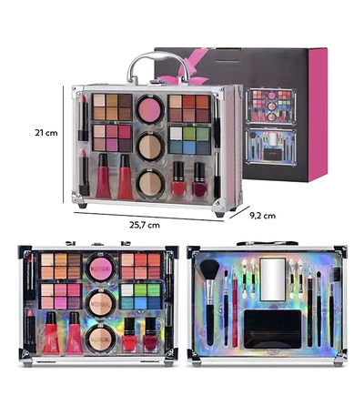 MALETIN TRANSPARENTE C/ MAQUILLAJE