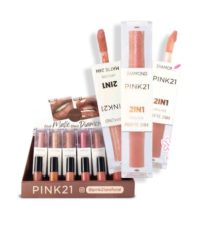 EXH *24 LABIAL LIQ + BRILLO C/ GLITTER