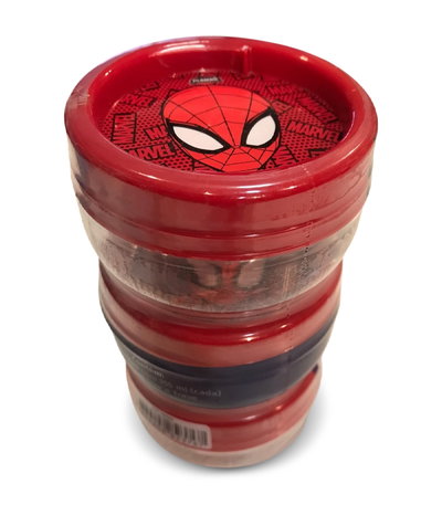 ORGANIZADOR GIRE Y TRABA 155ML 3 PZA SPIDER MAN