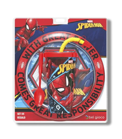 BLISTER PLATO + VASO SPORT SPIDERMAN