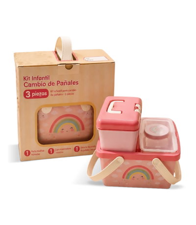 KIT REGALO DE HIGIENE - 3 PZS ARCOIRIS