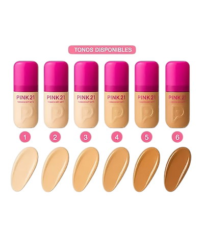 BASE DE MAQ MATTE HIDRATANTE 8 COLORES
