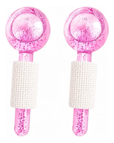 BEAUTY CRYSTAL BALL *2 ROSA C/ GLITTER