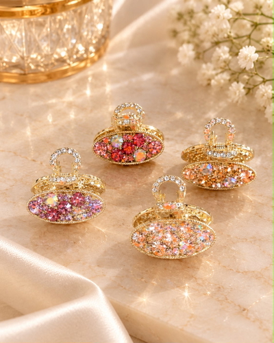 PACK *12 HEBILLAS METAL C/ STRASS