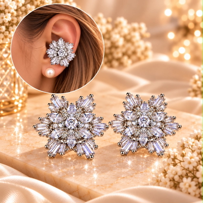 APLIQUE DE STRASS P/ AURICULARES *2 FLOR