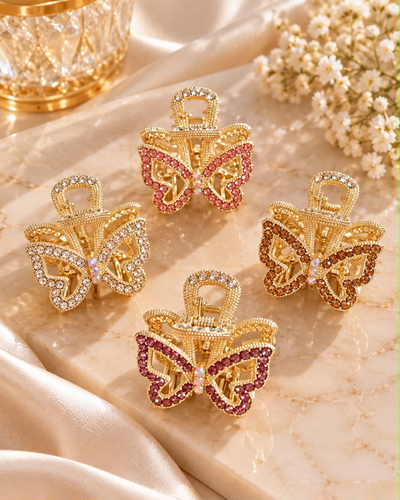 PACK *12 HEBILLAS MARIPOSAS C/ STRASS