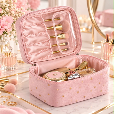 NECESER TERCIOPELO C/ DETALLES DORADOR PREMIUM