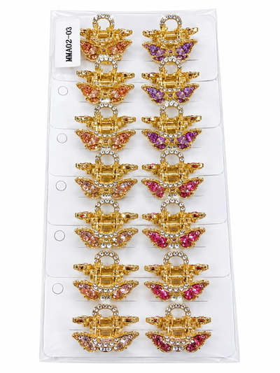 PACK DE HEBILLAS *12U METAL C/ STRASS