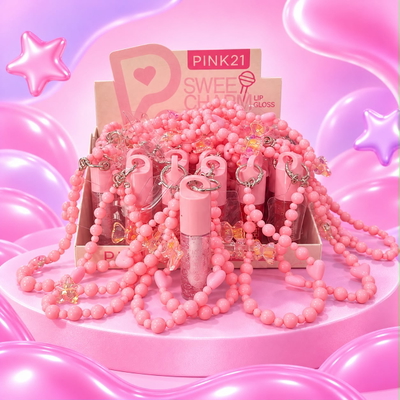 EXH*24 BRILLO LABIAL C/ LLAVERO SWEET CHARM