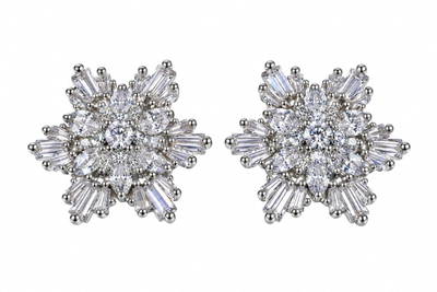 APLIQUE DE STRASS P/ AURICULARES *2 FLOR
