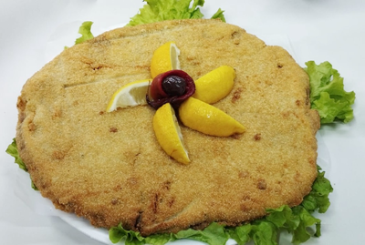 Milanesa simple con guarnición