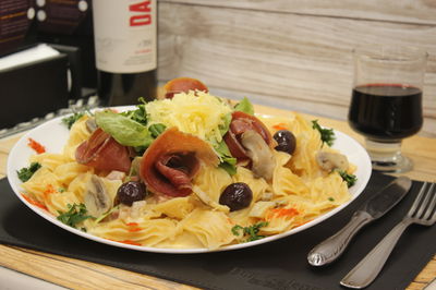 Fideos rellenos para compartir - $24.000 en efectivo
