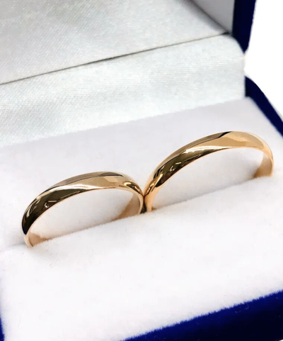 ALIANZAS ITALIANAS 3MM ORO 18K 4GR EL PAR (I30-40)