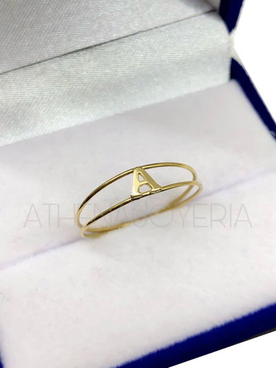 Anillo Inicial Oro 18K  1gr aprox