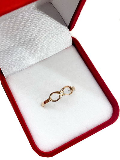 ANILLO CINTILLO ORO 18K INFINITO 