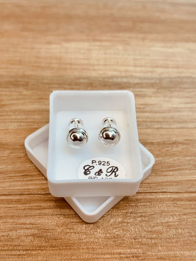 Abridores Plata 925 Media Bolita grande