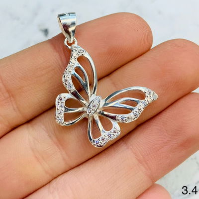 DIJE PLATA 925 MARIPOSA 