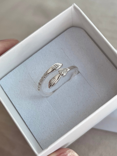 Anillo Regulable Abrazo Cubic Plata 925 