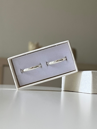 M30 PAR ALIANZAS PLATA 925