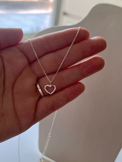 Collar Corazon Plata 925